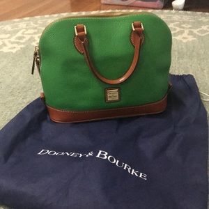 Dooney & Bourke Pebble Leather Zip Zip Satchel